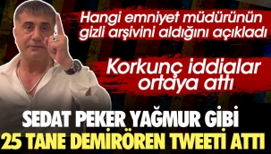 Sedat Peker'den yağmur gibi Demirören tweetleri. Hangi emniyet müdürünün gizli arşivini aldığını açıkladı. Korkunç iddialar ortaya attı