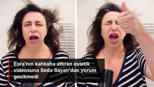 Yüzüne fön makinesi tutarak "Estetiğe para vermeyin" diyen Esra Dermancıoğlu'na Seda Sayan'dan yorum gecikmedi