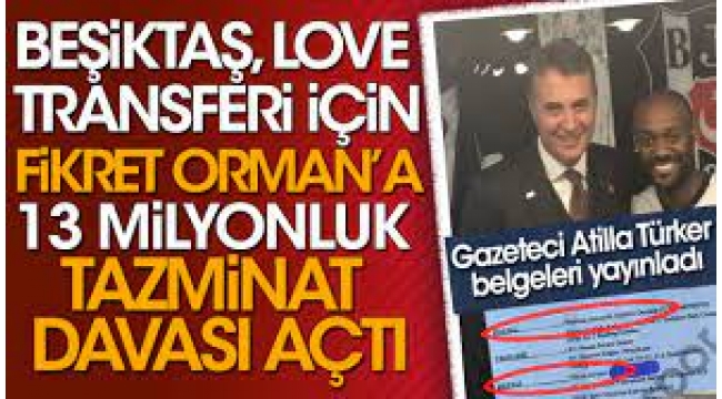 Beşiktaş eski başkan Fikret Orman'a 13 milyonluk görevi kötüye kullanma davası açtı.