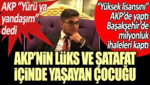 AKP'nin lüks ve şatafat içinde yaşayan çocuğu: 'Yüksek lisansını' partide yaptı, Başakşehir'de milyonluk ihaleleri kaptı