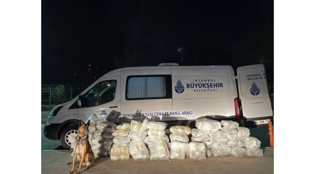 Adana'da İBB cenaze nakil aracında 144 kilo 550 gram esrar ele geçirildi!.