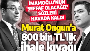 İBB'de şeffaflık bahane dostluk şahane! 800 bin liralık ihale