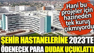 Şehir hastanelerine 2023'te ödenecek para dudak uçuklattı. Hani bu projeler için hazineden tek kuruş çıkmıyordu
