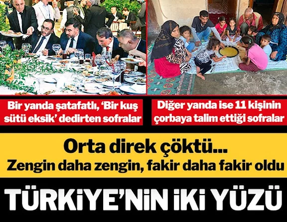 Türkiye'nin ikiyüzü! Lezzet festivalini bırak gariban sofrasına bak