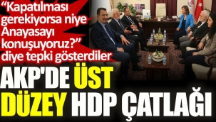AKP'de üst düzey HDP çatlağı. "Kapatılması gerekiyorsa niye Anayasayı konuşuyoruz?" diye tepki gösterdiler