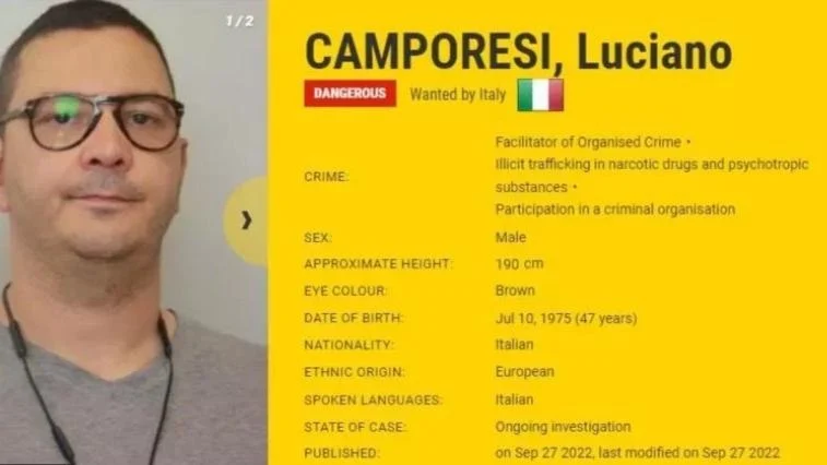 Uyuşturucu kaçakçısı olarak görülen Luciano Camporesi, Antalya'da sahte kimlikle yakalandı.