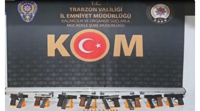 Trabzon'da silahlı suç örgütlerine operasyon!