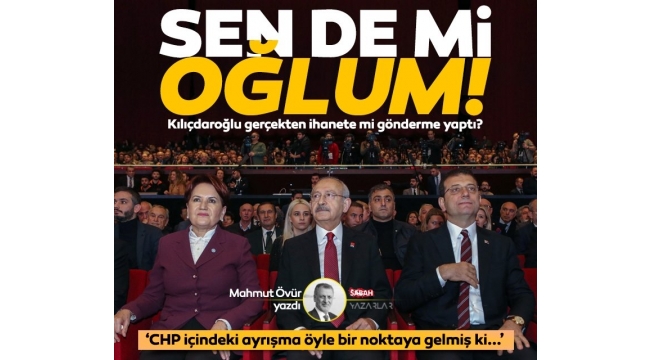  İmamoğlu'na 'evlat' hatırlatması uyarı mı?