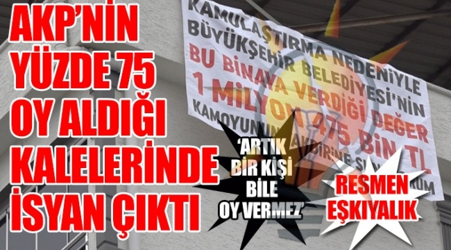 AKP'li belediye halkın evlerine çöküyor