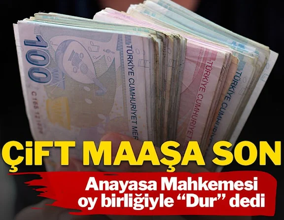 Bakan ve bakan yardımcılarına çift maaş şoku! Anayasa Mahkemesi "Dur" dedi…