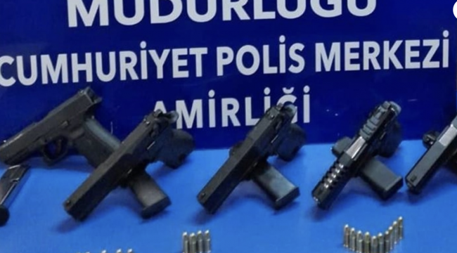 Ruhsatsız 5 silahla yakalandı, serbest bırakıldı