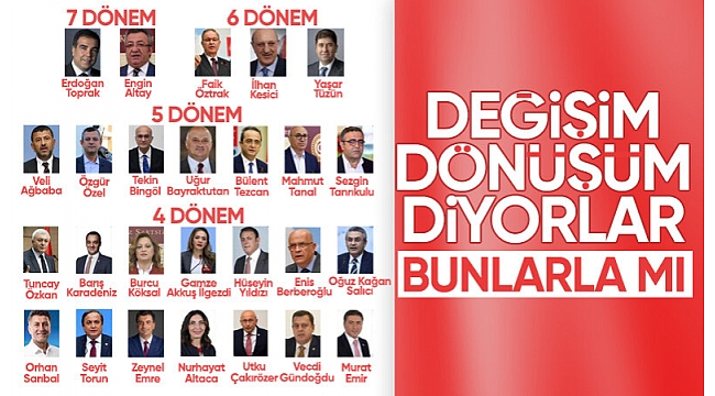 CHP'de demirbaş milletvekilleri: 7 dönem yapanlar var