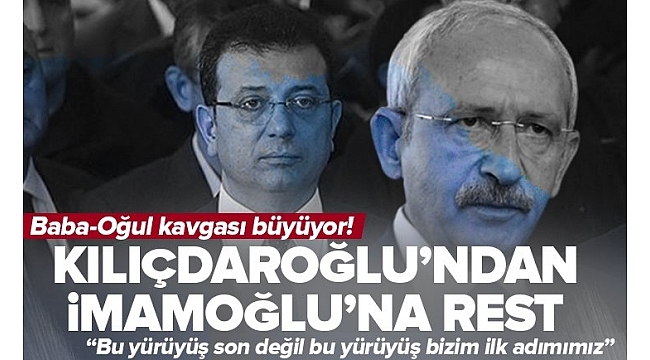 Kılıçdaroğlu'ndan koltuk sevdalısı İmamoğlu'na rest: Bu yürüyüş son değil bu yürüyüş bizim ilk adımımız .