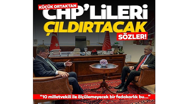 Davutoğlu'ndan CHP'lileri çıldırtacak sözler: 10 milletvekili ile ölçülemeyecek bir fedakârlık yaptım
