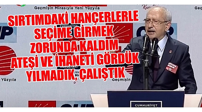 Kemal Kılıçdaroğlu: Kimse kendisini partinin üzerinde göremez 