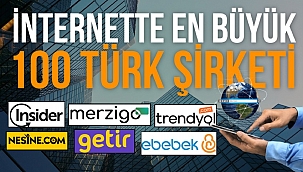 2023 yılı için Türkiye'nin internetteki en değerli şirketleri belirlendi. Peki internetteki en büyük 100 şirket hangileri? Ciroları ne kadar?