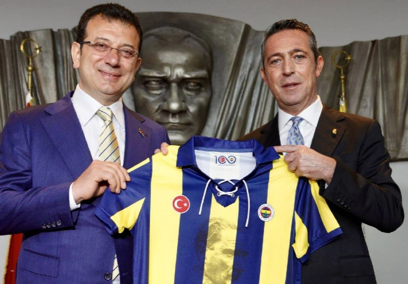 İmamoğlu Fenerbahçe'yi ziyaret etti: On defa bana sarı-lacivert kravat gelecek diye bekledik gelmedi valla