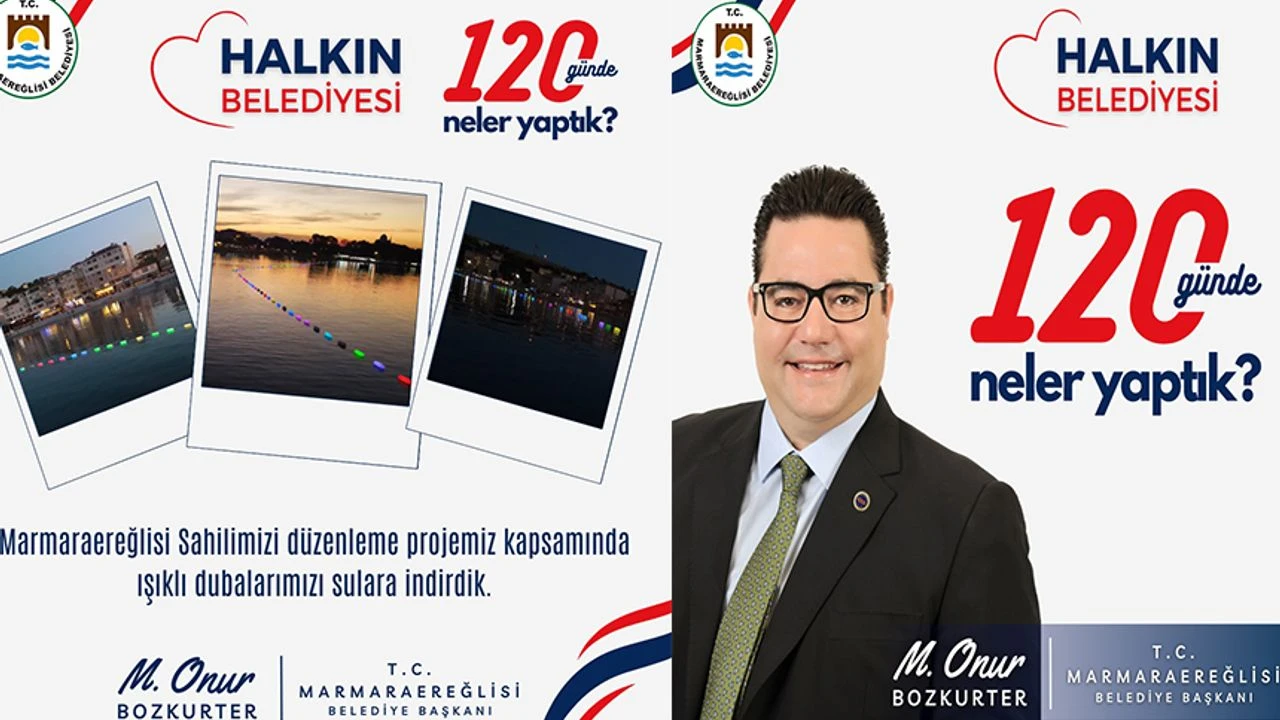 Marmaraereğlisi Belediye Başkanı Bozkurter: "Halkımızın desteği ve güveni, bize güç veriyor"