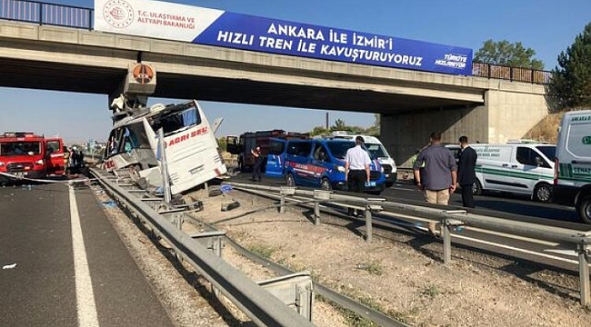 Ankara-Eskişehir Karayolu'nda otobüs faciası: 9 ölü, 26 yaralı