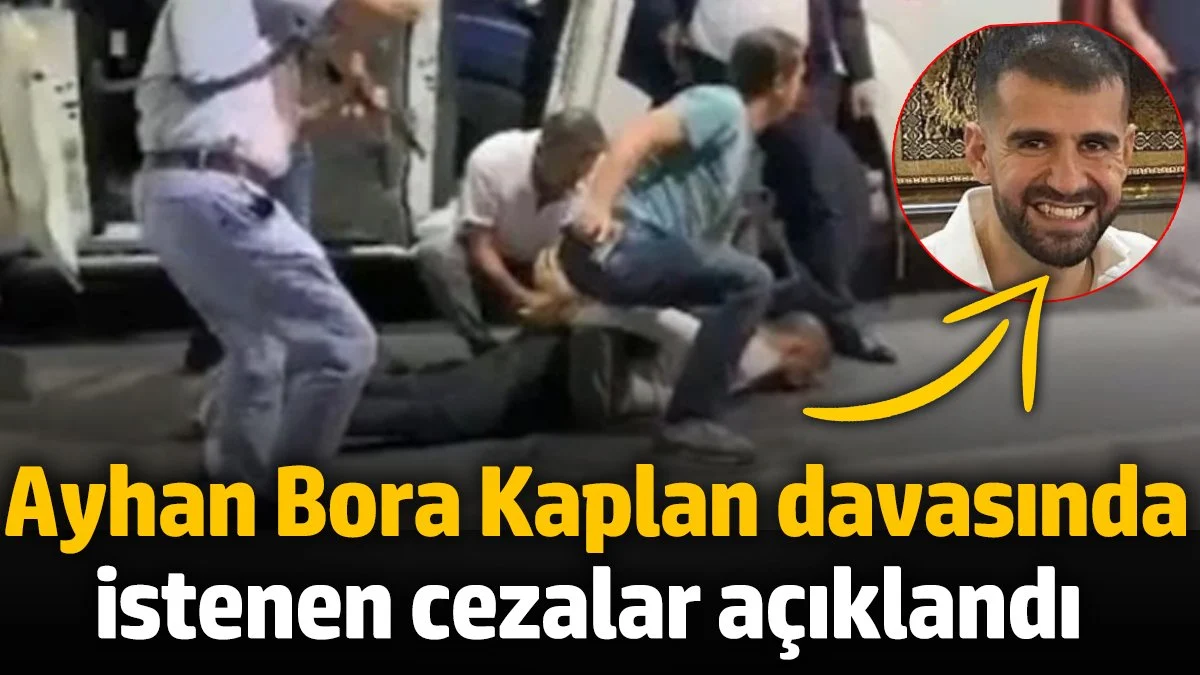 Ayhan Bora Kaplan davasında istenen cezalar açıklandı