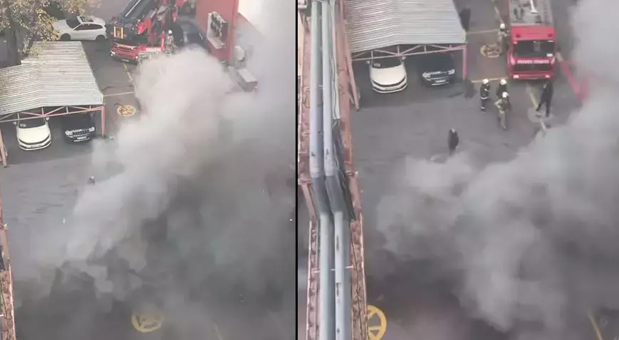 İstanbul Eğitim ve Araştırma Hastanesi'nde yangın