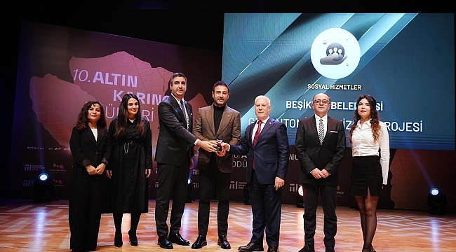 BEŞİKTAŞ BELEDİYESİ ALTIN KARINCA'DA ÖDÜLE LAYIK GÖRÜLDÜ