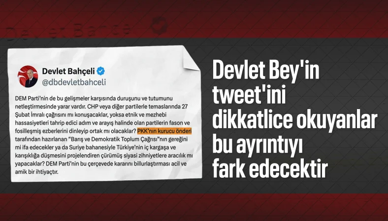 Devlet Bahçeli'nin mesajında dikkat çeken Öcalan detayı