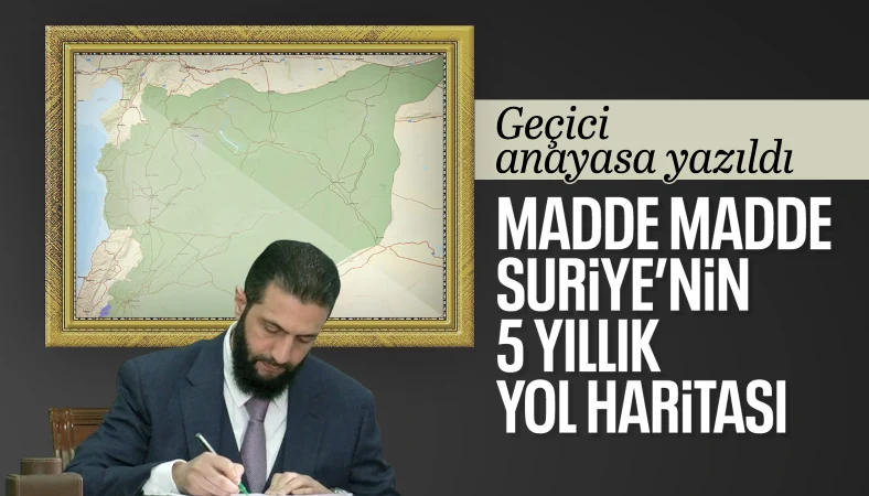 Suriye'nin geçici anayasası belirlendi