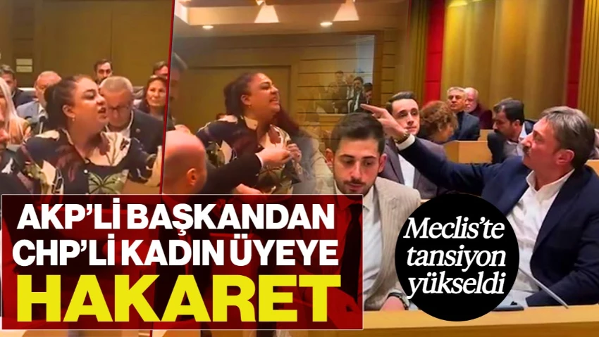 AKP'li Başkandan CHP'li Kadın Üyeye Hakaret! Meclis'te Tansiyon Yükseldi