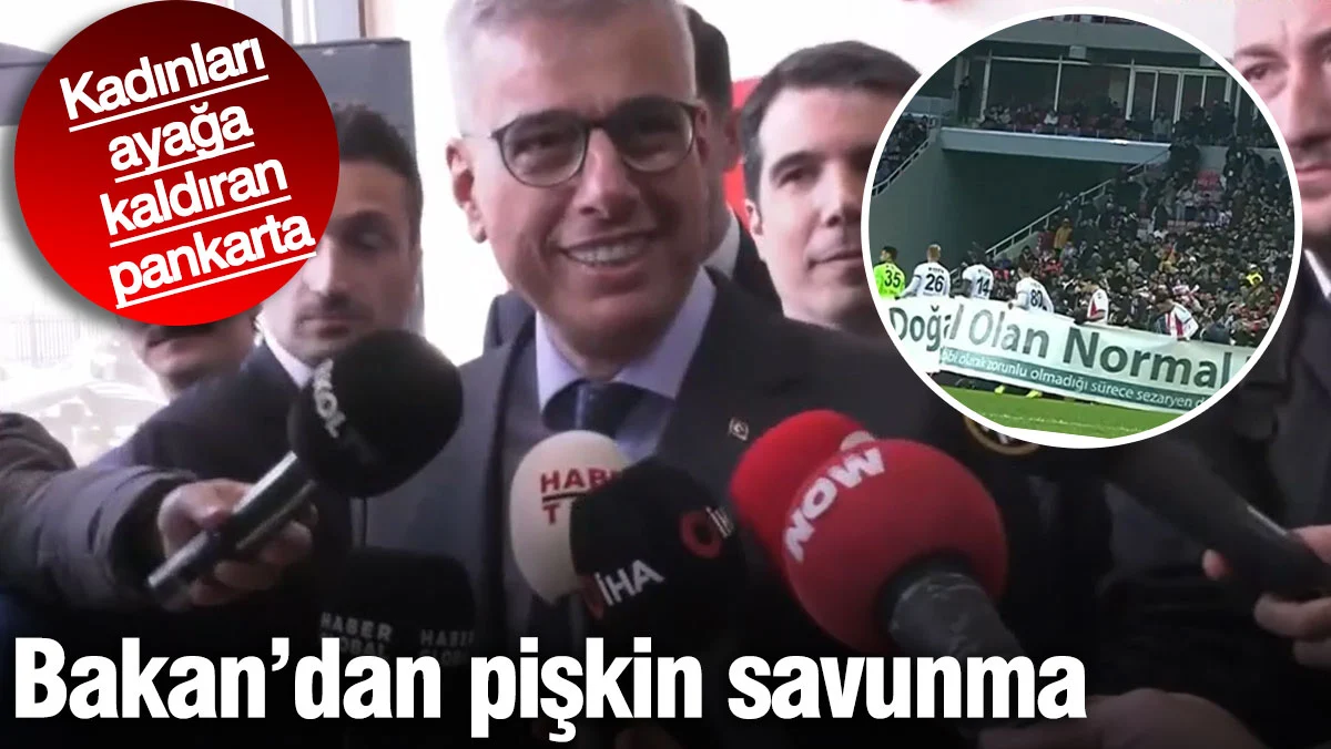 Kadınları ayağa kaldıran pankarta Sağlık Bakanı Memişoğlu'ndan pişkin savunma