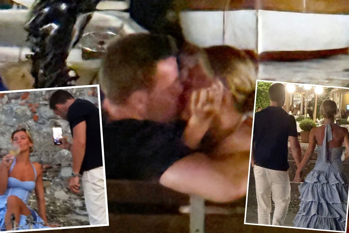 Melisa Döngel, iş insanı sevgilisi ile İtalya'da dudak dudağa