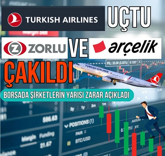 282 şirketin borsada ikinci çeyrek karnesi açıklandı: 137'si zarar yazdı, THY kârlılıkla uçtu; Zorlu Enerji ve Arçelik büyük kayıp yaşadı