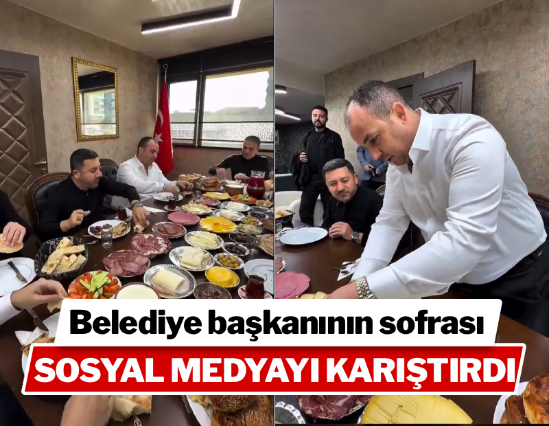 Nevşehir Belediye Başkanı'nın kahvaltı sofrası sosyal medyayı karıştırdı