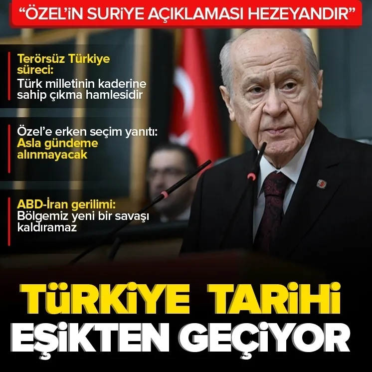 Bahçeli: Öcalan umuda, Demirtaş yuvasına dönünceye kadar kararımız nettir