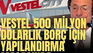 Vestel Elektronik 500 milyon doları aşan borcu için yapılandırma masasında