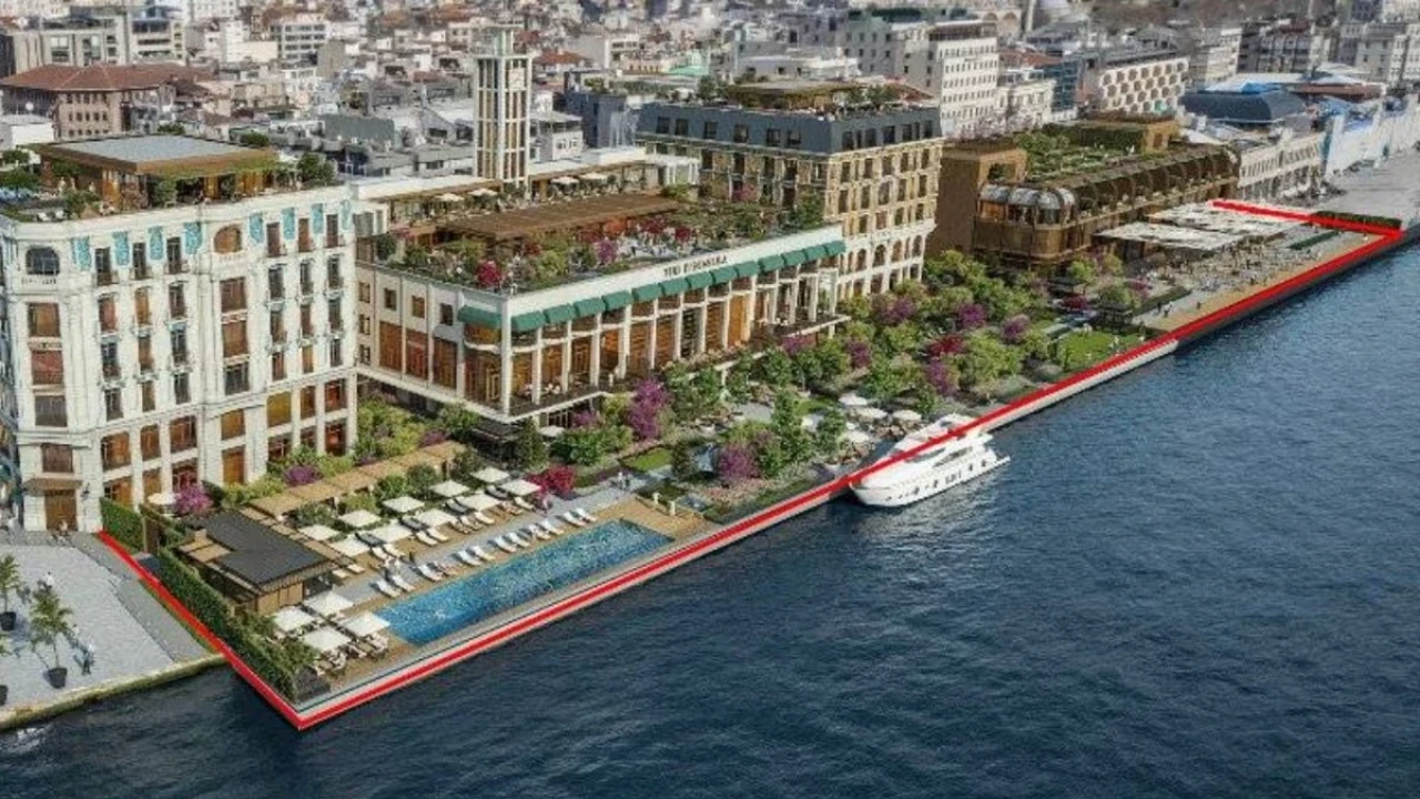 Anayasaya Aykırı Olarak Lüks otel Penisula Karaköy'e set oldu. Serdar Bilgili ve Ferit Şahenk ortak...
