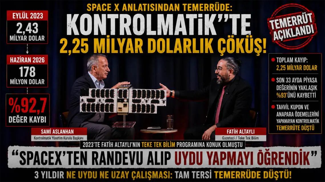 33 Ayda Yüzde 93 Eridi: Kontrolmatik'te Uzay Hayali Kâbusa Döndü"
