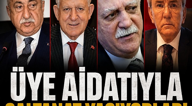 Üye aidatıyla saltanat yaşıyorlar!