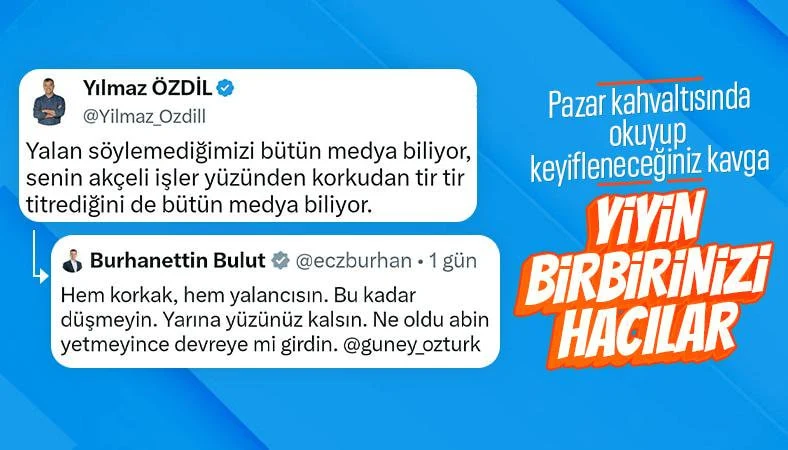 Yılmaz Özdil ve Burhanettin Bulut arasında 'kiralık gazeteci' tartışması sürüyor