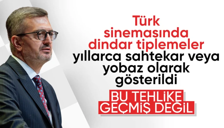 Burhanettin Duran, Türk sinemasında dindar tiplemelerin olumsuz temsiline dikkat çekti