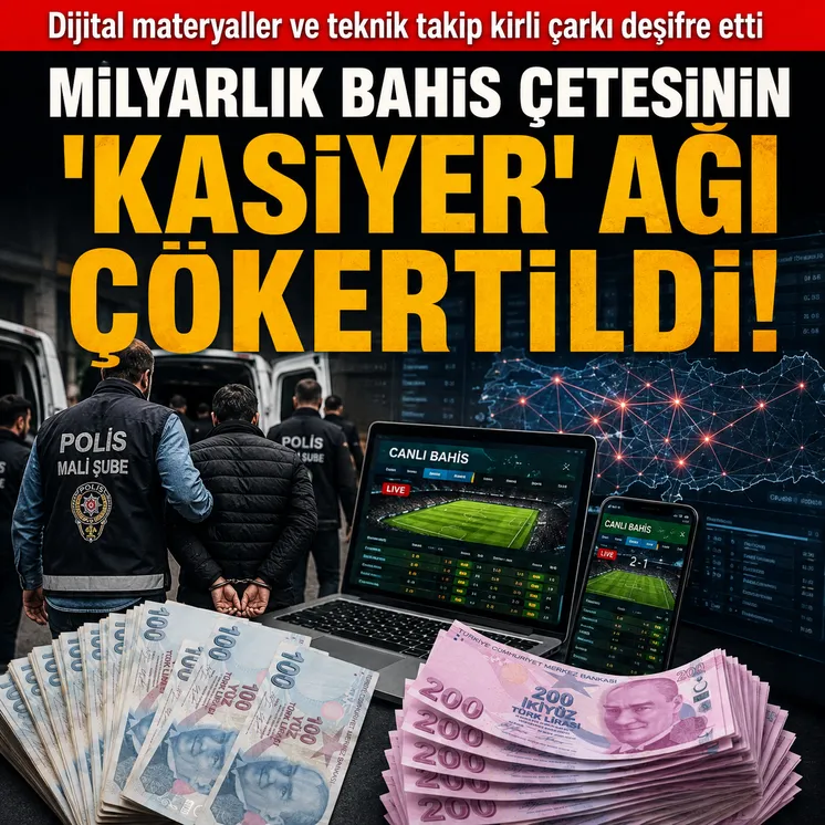 Yasa dışı bahis ağının şifreleri çözüldü: "Kasa–ödeme–aktarım" sistemi ortaya çıkarıldı! 8 şüpheli için yolun sonu