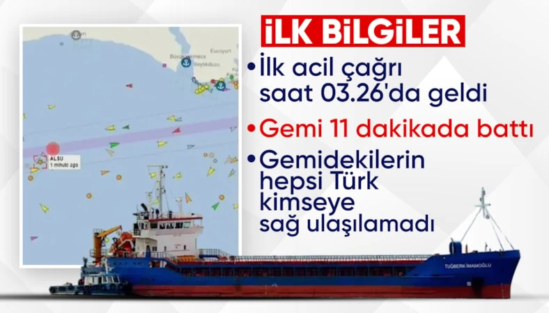 İstanbul'da 2 gemi çarpıştı, 10 kişi aranıyor