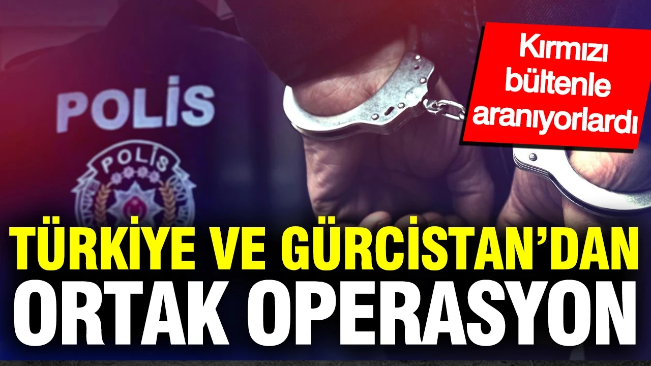 Türkiye ve Gürcistan'dan ortak operasyon: Kırmızı bültenle aranıyorlardı