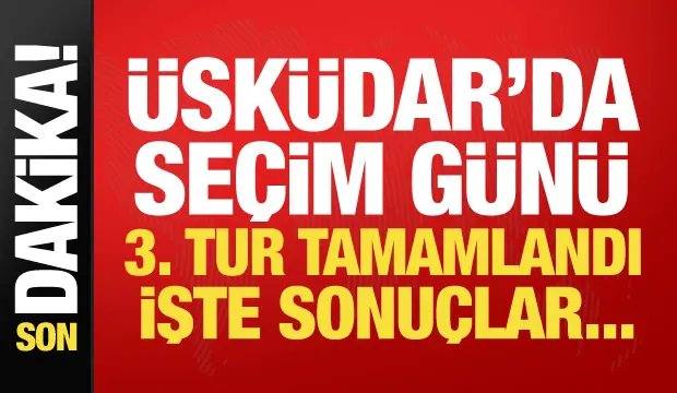 Üsküdar Belediyesi'nde başkanvekili seçimi yapılıyor!